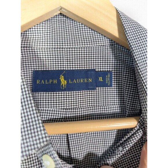 Polo Ralph Lauren Oxford Men's Sz XL Blue Striped Button Down Shirt - Picture 3 of 9